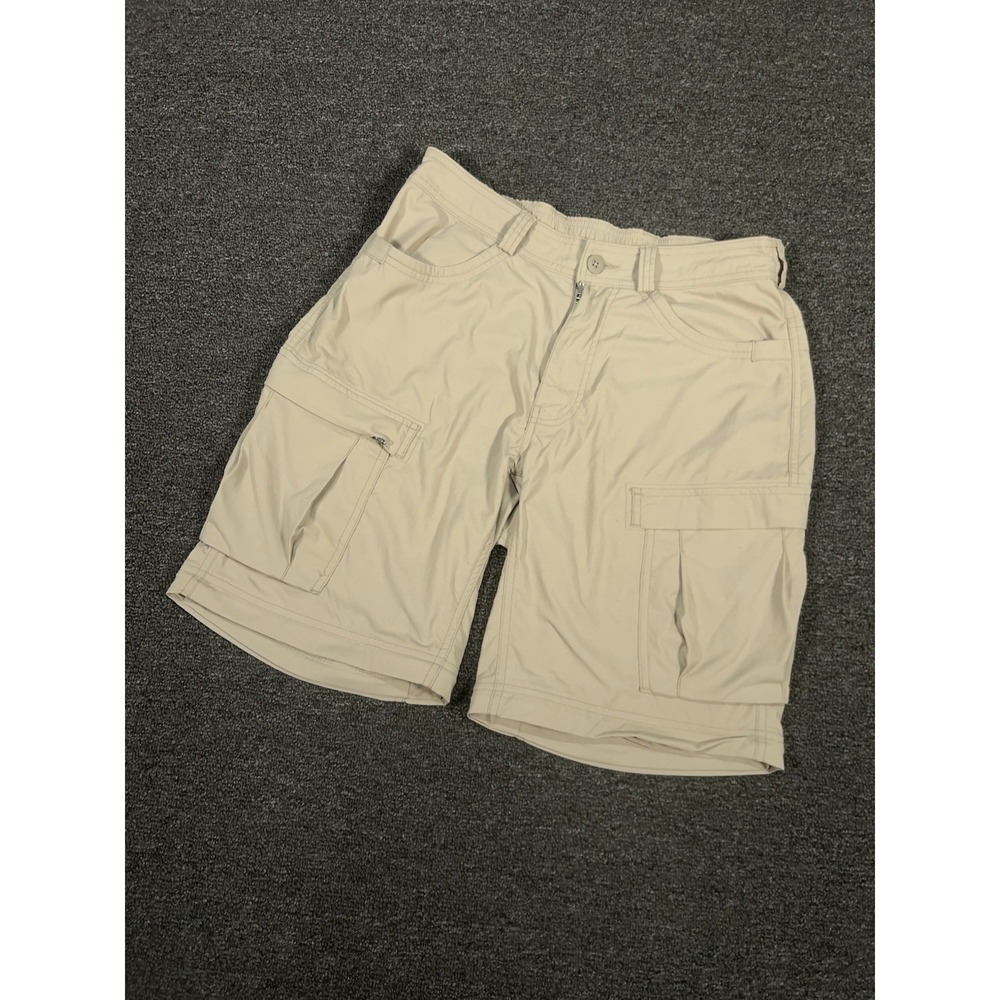 REI Shorts Men's 32 (Fits 30) Beige Cargo Nylon Hiking Gorpcore Outdoors 9"